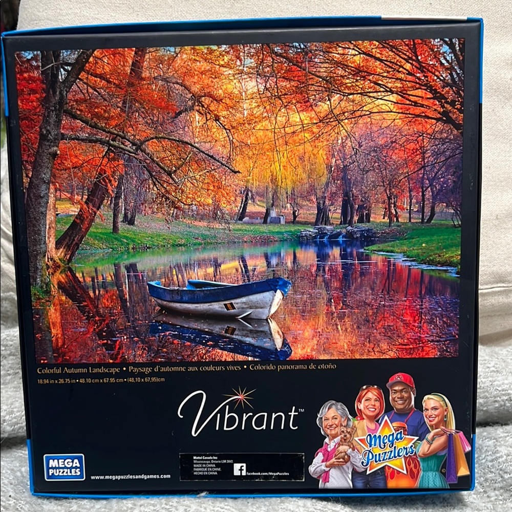 Mega Puzzles Vibrant Colorful Autumn Landscape 1000 Piece puzzle SALE🔴3/$25! - Picture 2 of 4